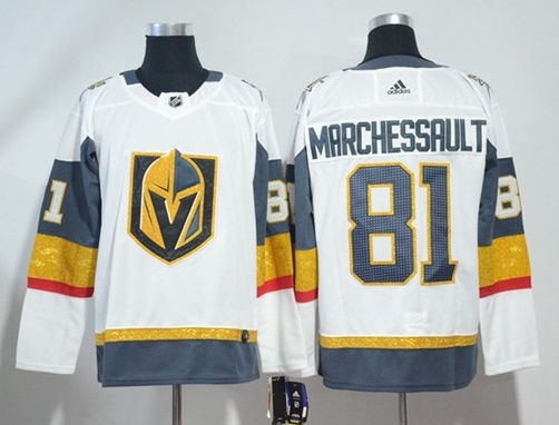 Men's Vegas Golden Knights #81 Jonathan Marchessault White Stitched NHL Jersey Men's Vegas Golden Knights #81 Jonathan Marchessault White Stitched NHL Jersey